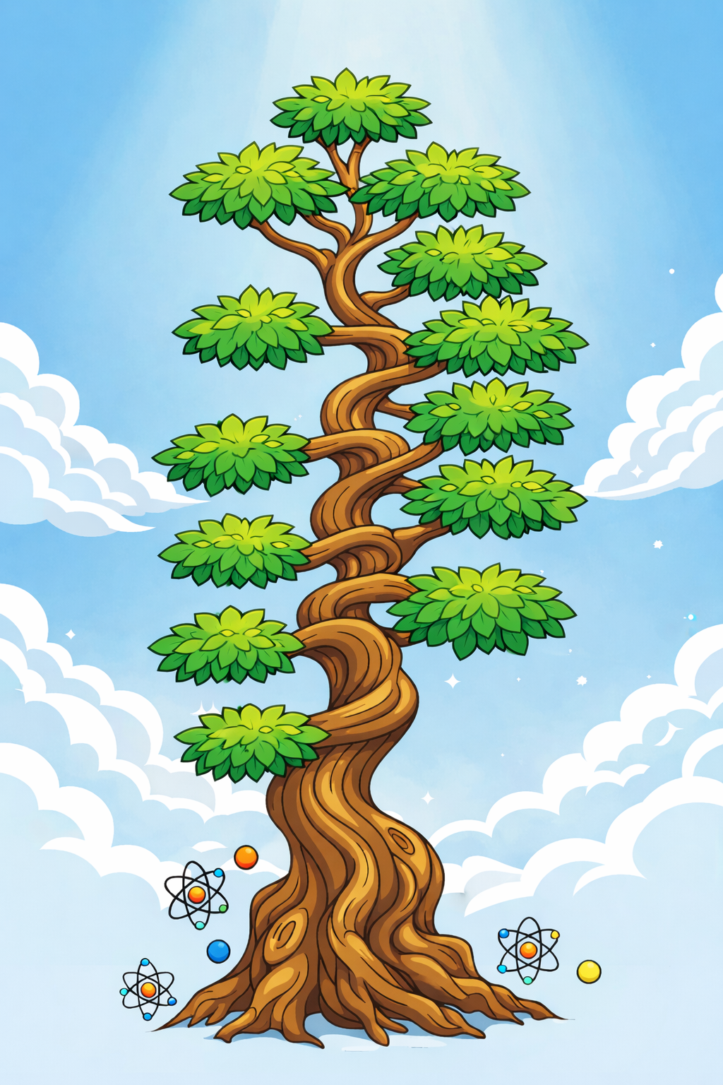 Árbol de ramas y hojas